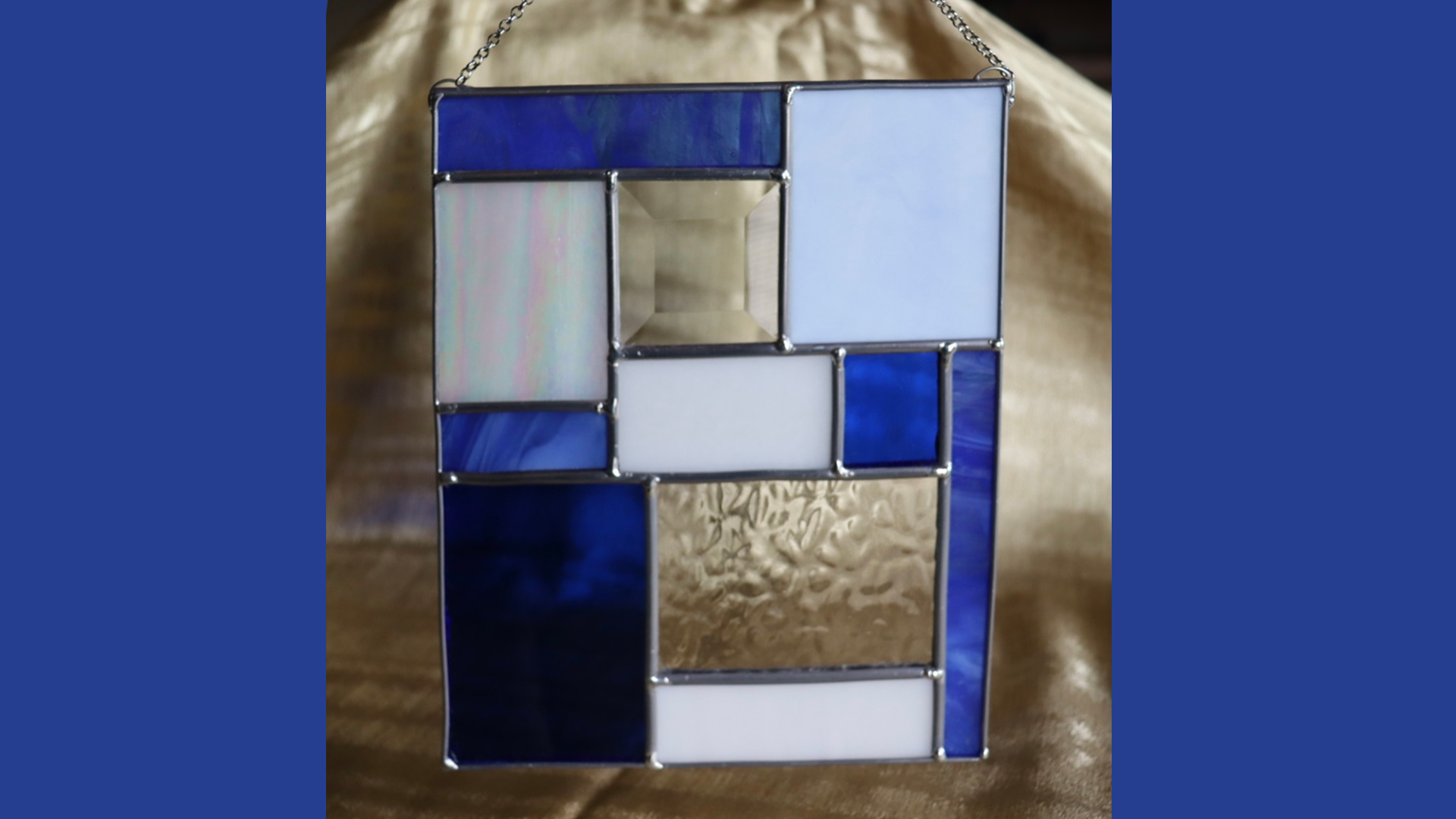 Stained Glass Geometric Panel (First Date 3/17) Canton Museum of Art